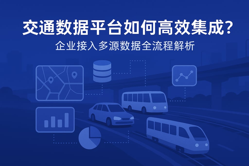 交通数据平台如何高效集成？企业接入多源数据全流程解析