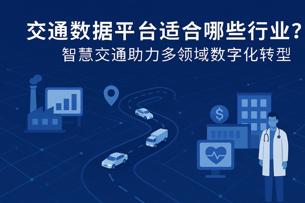 交通数据平台适合哪些行业？智慧交通助力多领域数字化转型