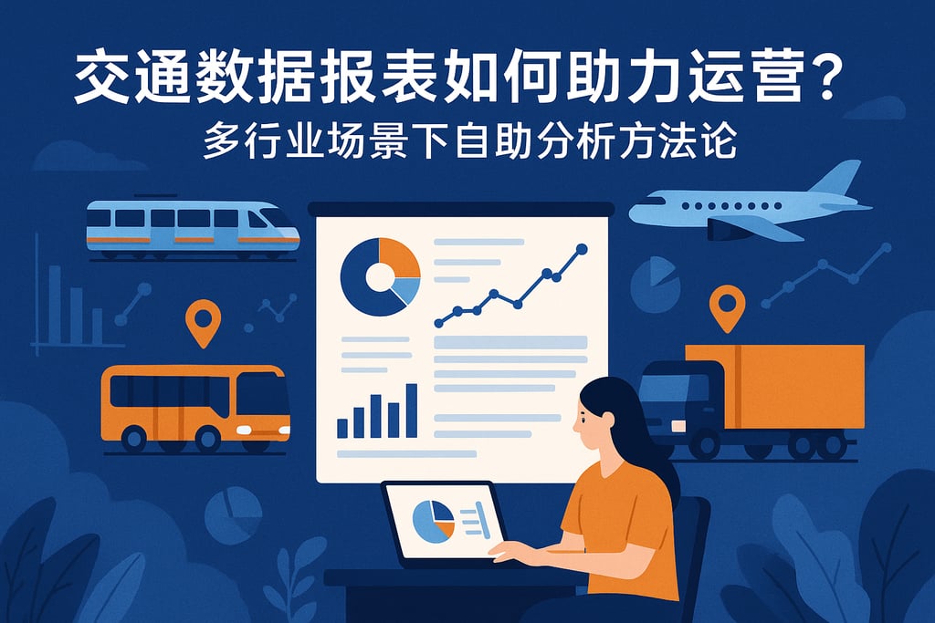交通数据报表如何助力运营？多行业场景下自助分析方法论