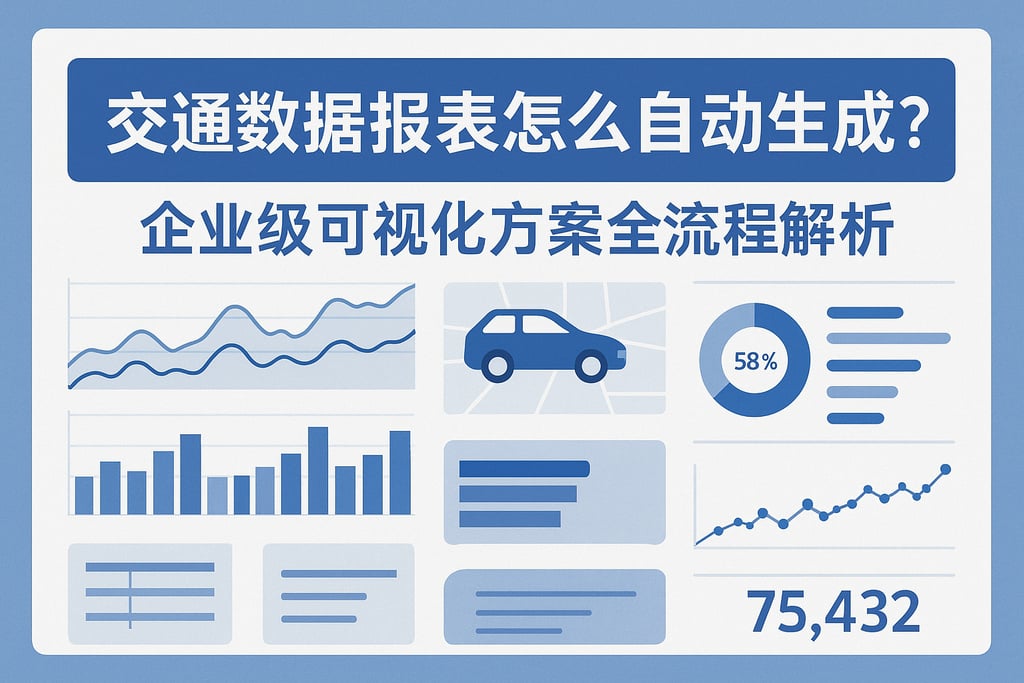 交通数据报表怎么自动生成？企业级可视化方案全流程解析