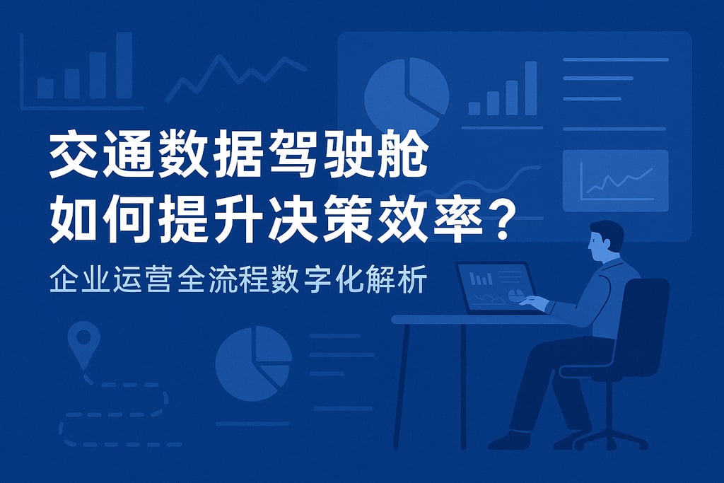 交通数据驾驶舱如何提升决策效率？企业运营全流程数字化解析