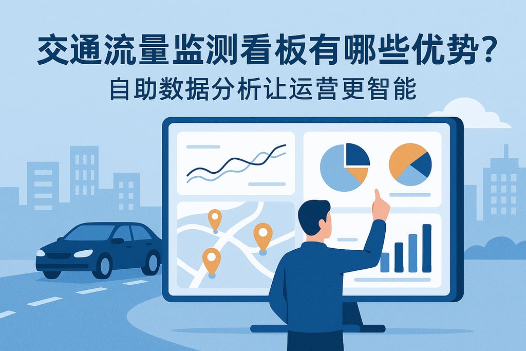交通流量监测看板有哪些优势？自助数据分析让运营更智能