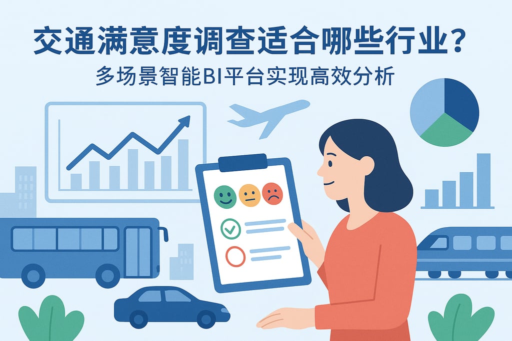 交通满意度调查适合哪些行业？多场景智能BI平台实现高效分析