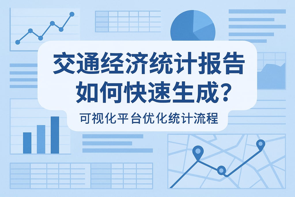 交通经济统计报告如何快速生成？可视化平台优化统计流程