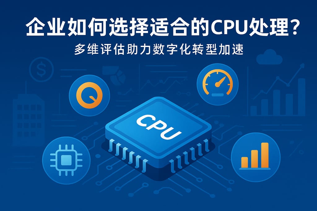 企业如何选择适合的CPU处理器？多维评估助力数字化转型加速