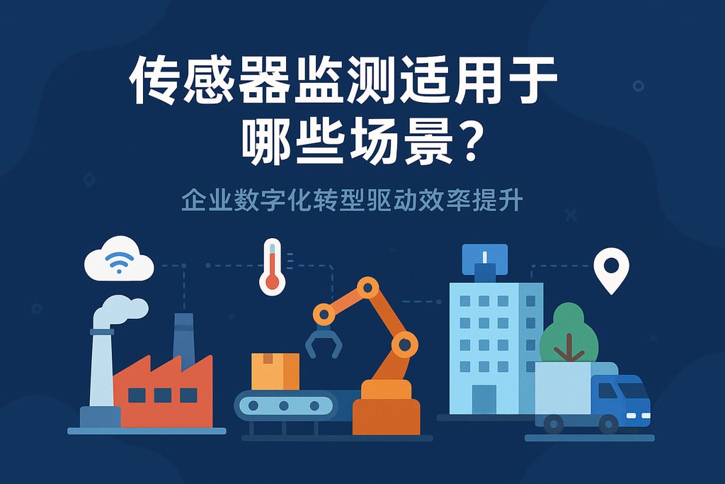 传感器监测适用于哪些场景？企业数字化转型驱动效率提升