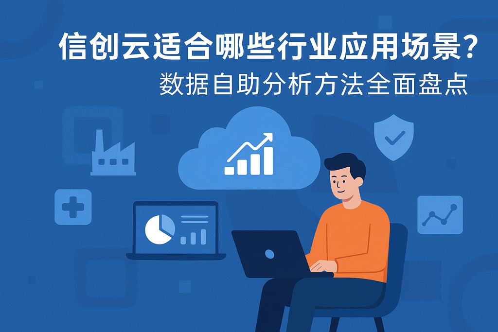 信创云适合哪些行业应用场景？数据自助分析方法全面盘点