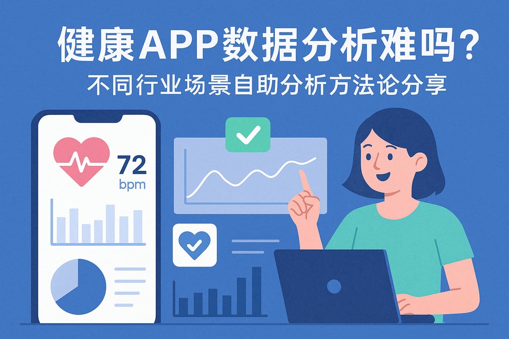 健康APP数据分析难吗？不同行业场景自助分析方法论分享