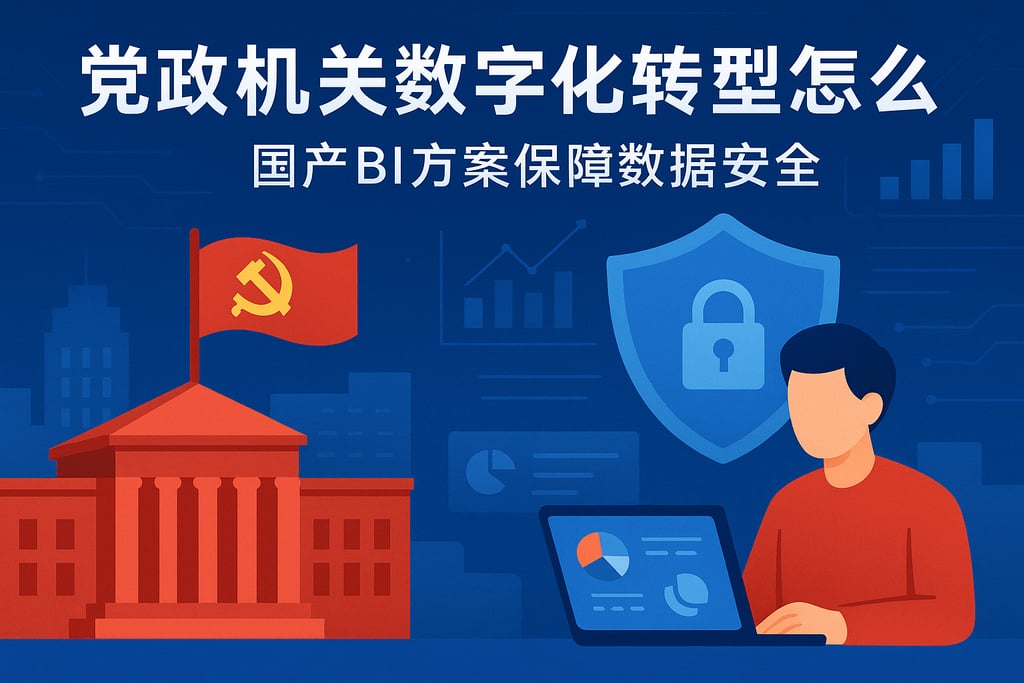 党政机关数字化转型怎么做？国产BI方案保障数据安全