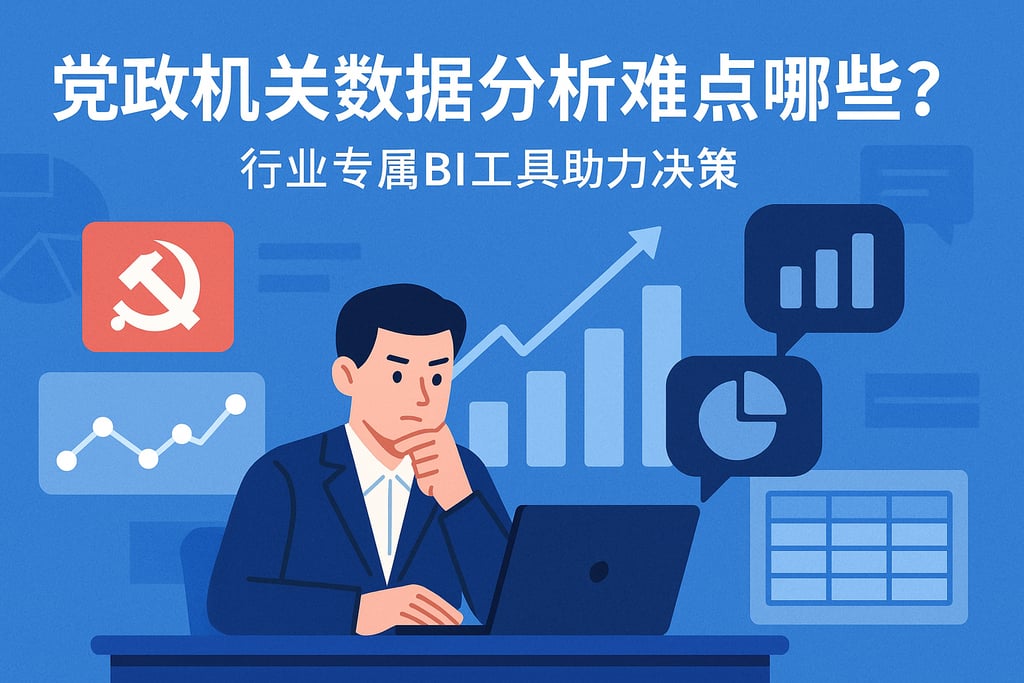 党政机关数据分析难点有哪些？行业专属BI工具助力决策