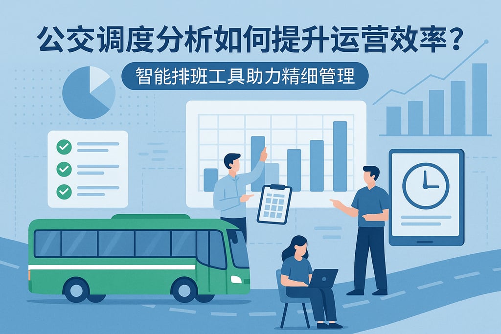 公交调度分析如何提升运营效率？智能排班工具助力精细管理