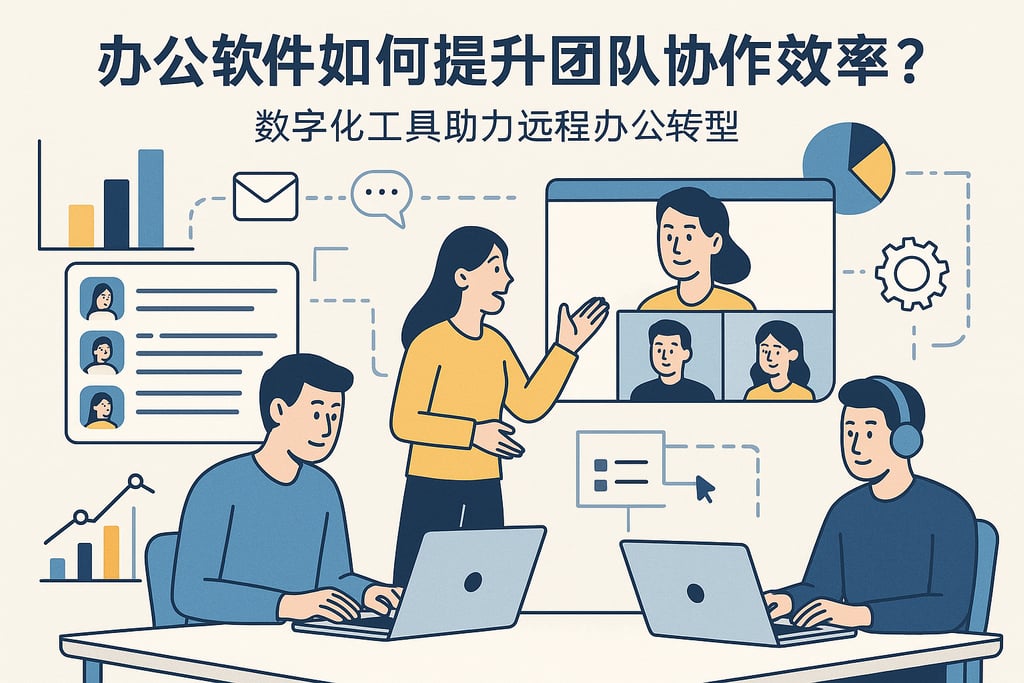 办公软件如何提升团队协作效率？数字化工具助力远程办公转型