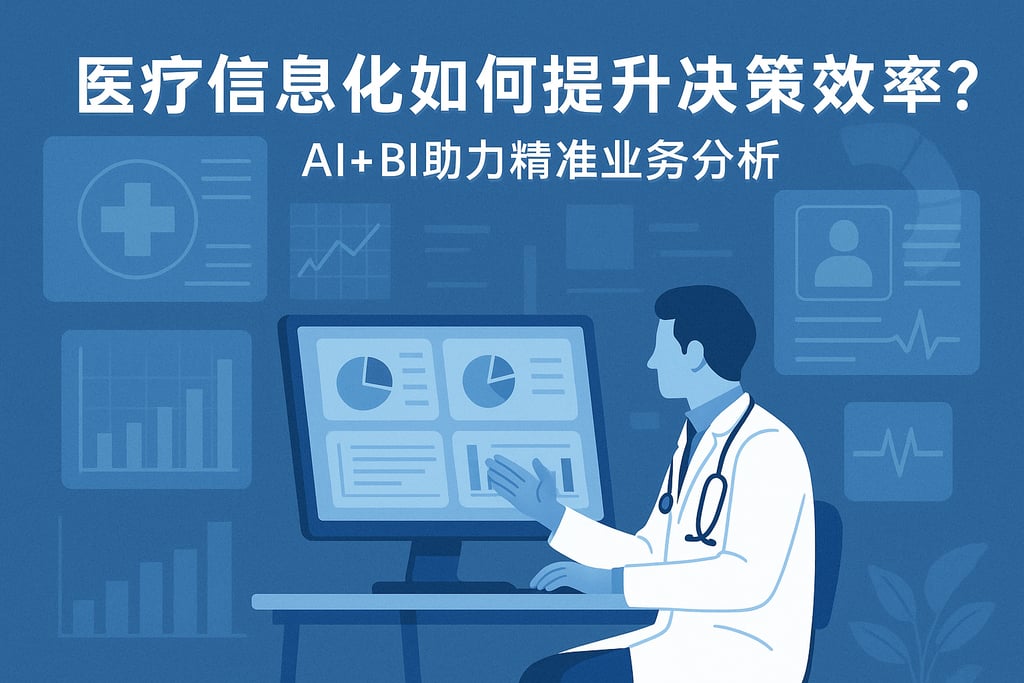 医疗信息化如何提升决策效率？AI+BI助力精准业务分析