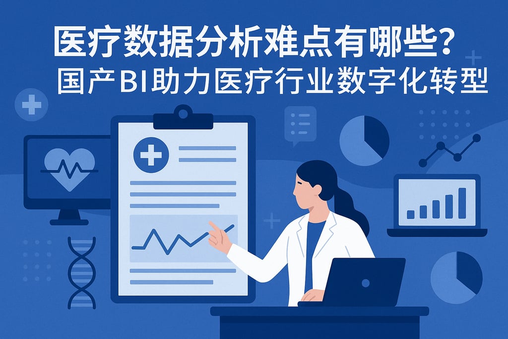 医疗数据分析难点有哪些？国产BI助力医疗行业数字化转型