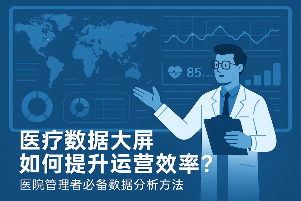 医疗数据大屏如何提升运营效率？医院管理者必备数据分析方法