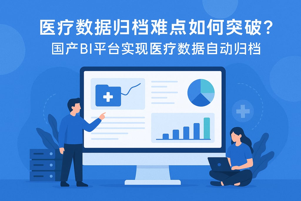 医疗数据归档难点如何突破？国产BI平台实现医疗数据自动归档