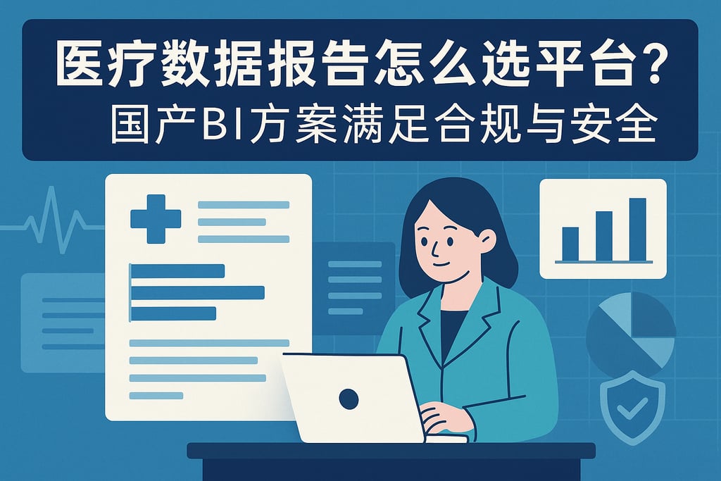 医疗数据报告怎么选平台？国产BI方案满足合规与安全