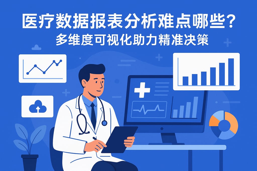 医疗数据报表分析难点有哪些？多维度可视化助力精准决策