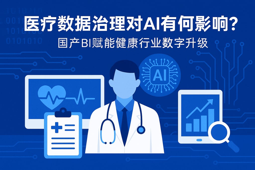 医疗数据治理对AI有何影响？国产BI赋能健康行业数字升级