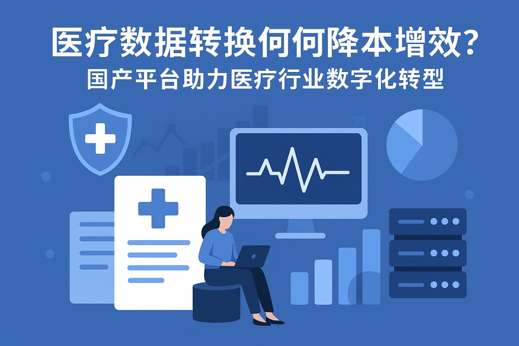 医疗数据转换如何降本增效？国产平台助力医疗行业数字化转型
