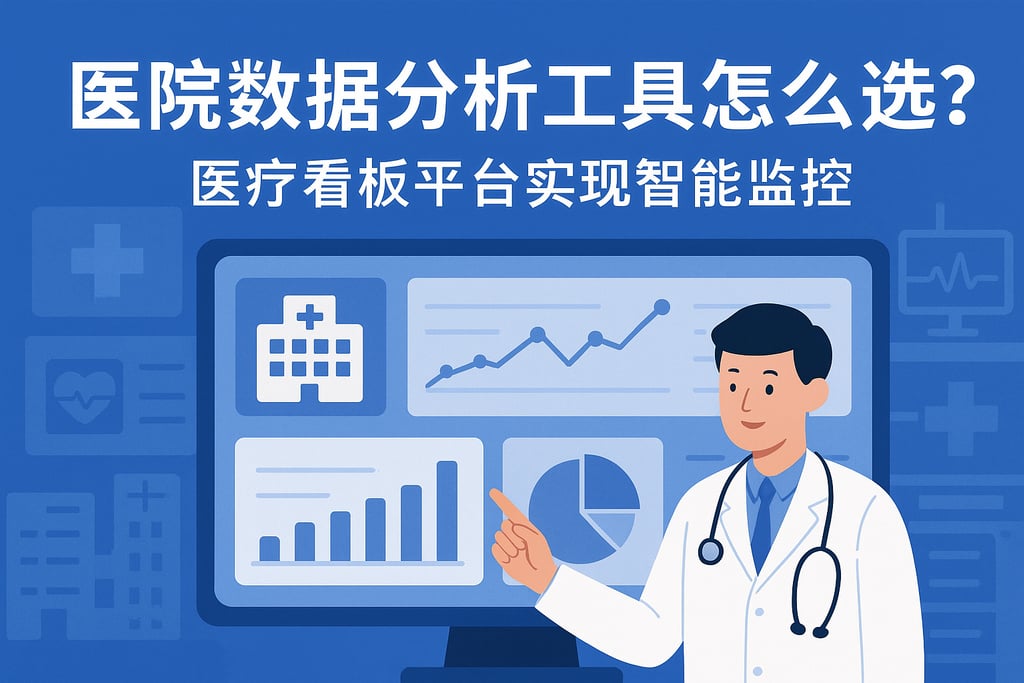 医院数据分析工具怎么选？医疗看板平台实现智能监控