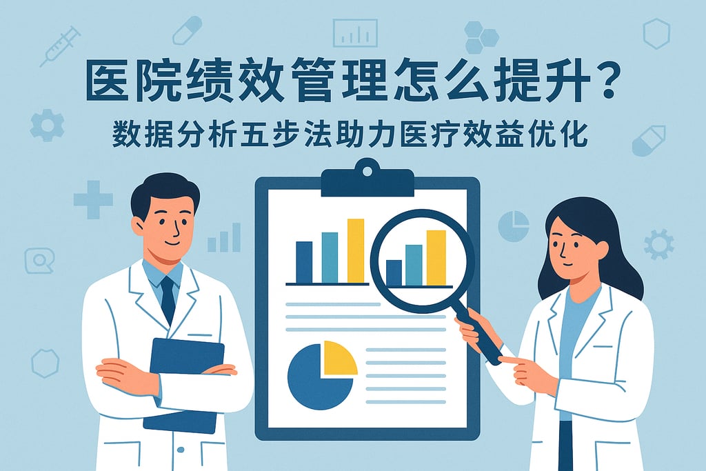 医院绩效管理怎么提升？数据分析五步法助力医疗效益优化
