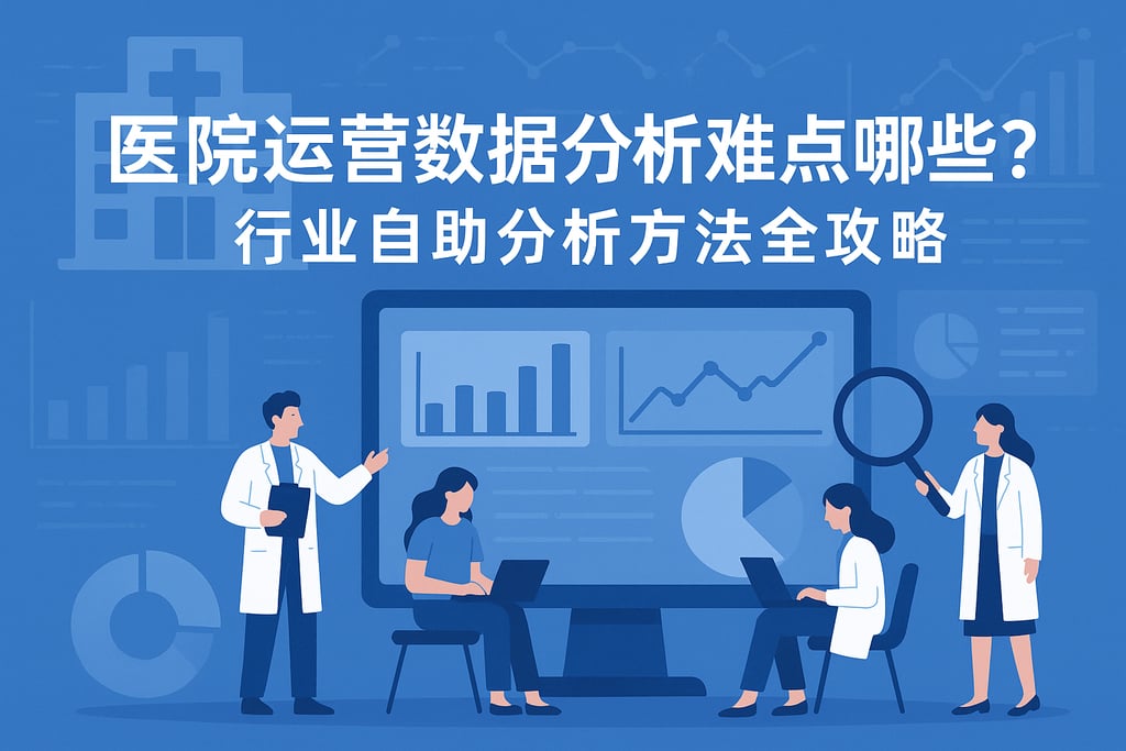 医院运营数据分析难点有哪些？行业自助分析方法全攻略