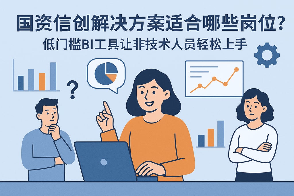 国资信创解决方案适合哪些岗位？低门槛BI工具让非技术人员轻松上手