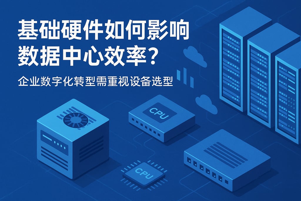 基础硬件如何影响数据中心效率？企业数字化转型需重视设备选型