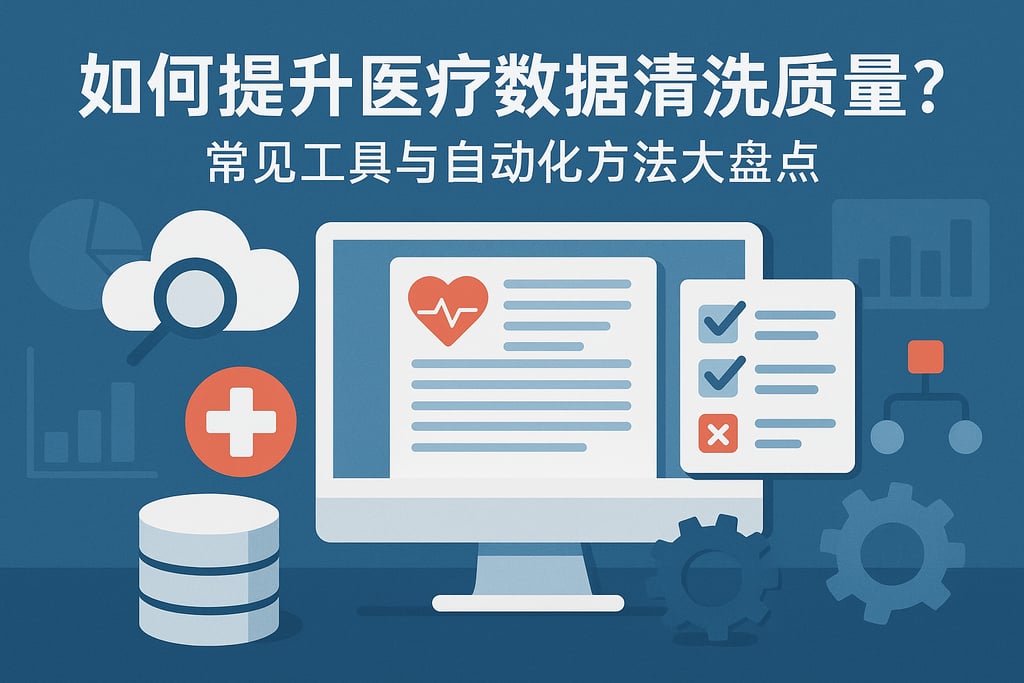 如何提升医疗数据清洗质量？常见工具与自动化方法大盘点