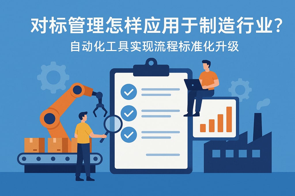 对标管理怎样应用于制造行业？自动化工具实现流程标准化升级