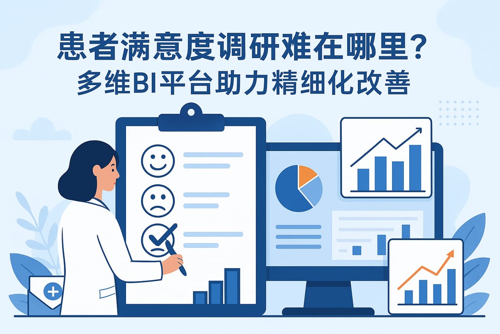 患者满意度调研难在哪里？多维BI平台助力精细化改善