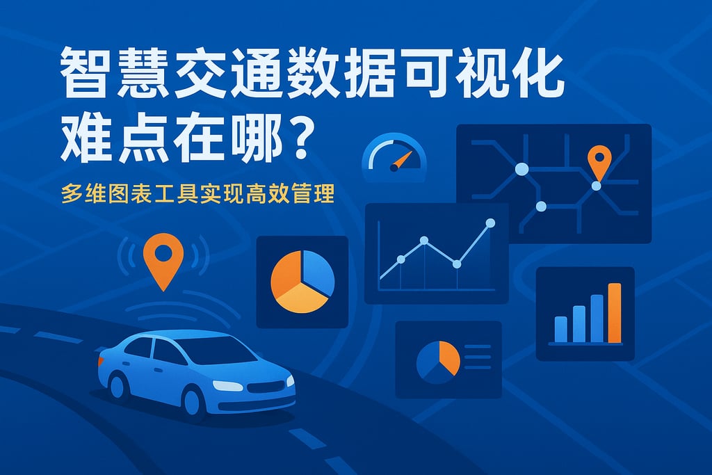 智慧交通数据可视化难点在哪？多维图表工具实现高效管理