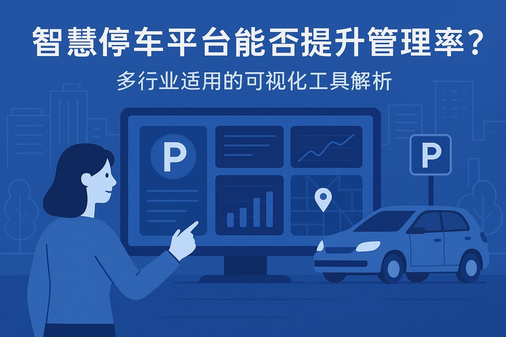 智慧停车平台能否提升管理效率？多行业适用的可视化工具解析