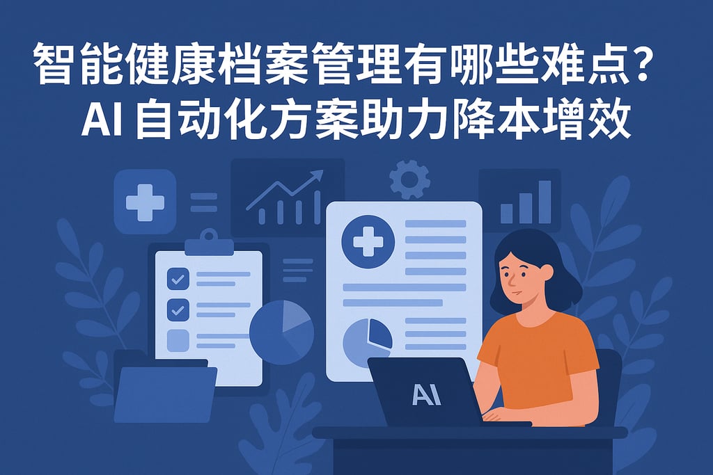 智能健康档案管理有哪些难点？AI自动化方案助力降本增效