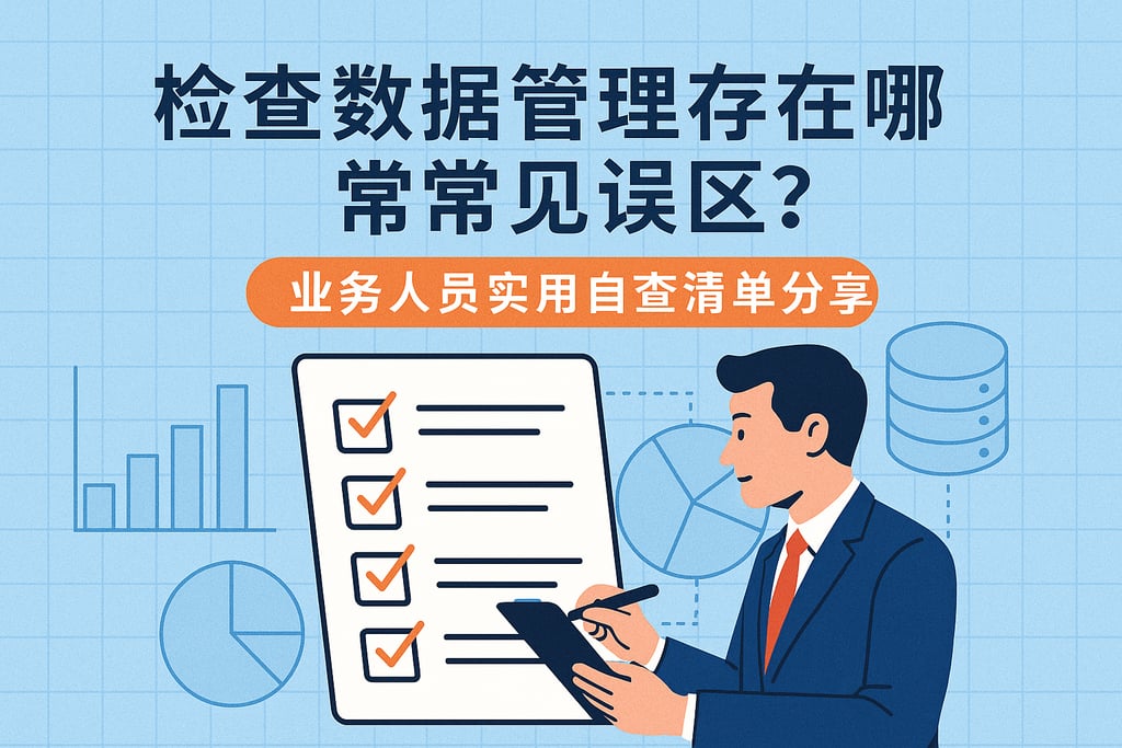 检查数据管理存在哪些常见误区？业务人员实用自查清单分享