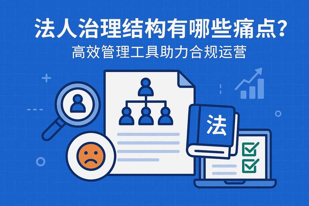 法人治理结构有哪些痛点？高效管理工具助力合规运营