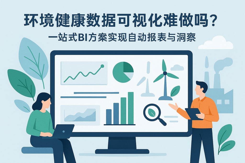 环境健康数据可视化难做吗？一站式BI方案实现自动报表与洞察
