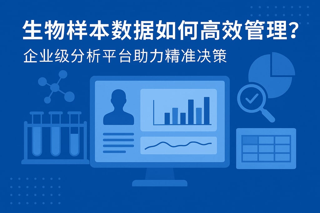 生物样本数据如何高效管理？企业级分析平台助力精准决策