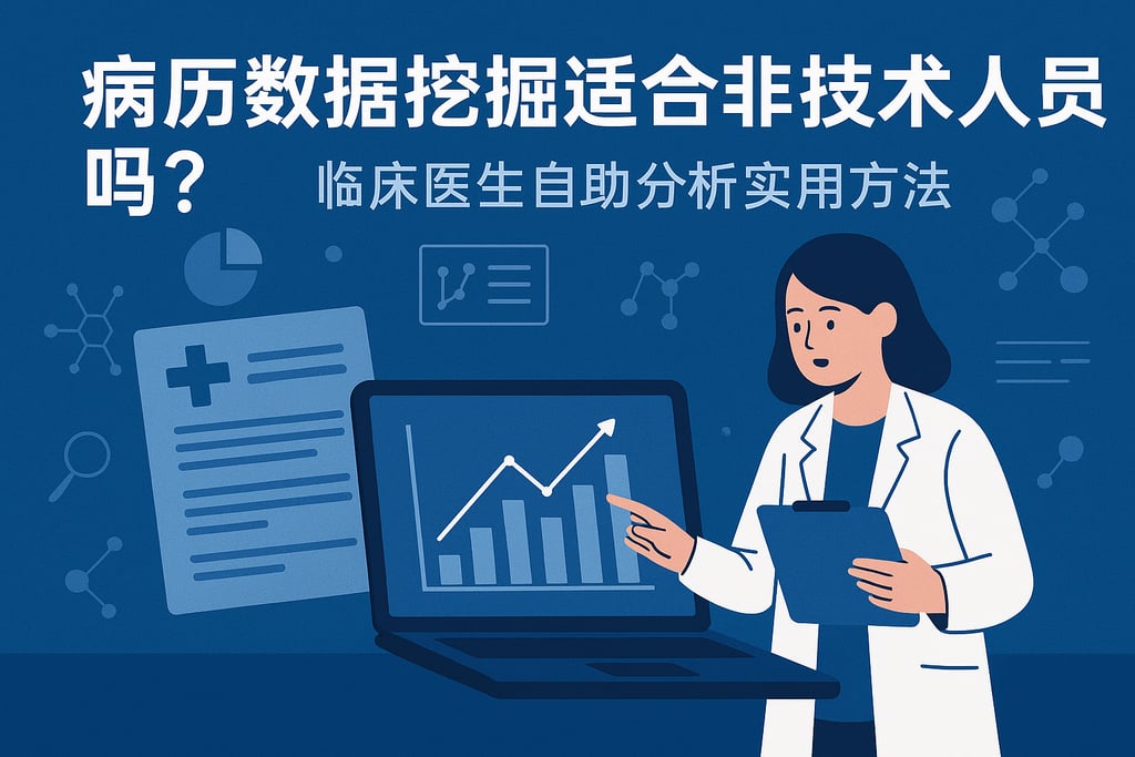 病历数据挖掘适合非技术人员吗？临床医生自助分析实用方法