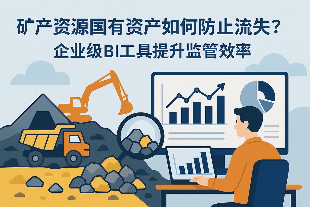 矿产资源国有资产如何防止流失？企业级BI工具提升监管效率