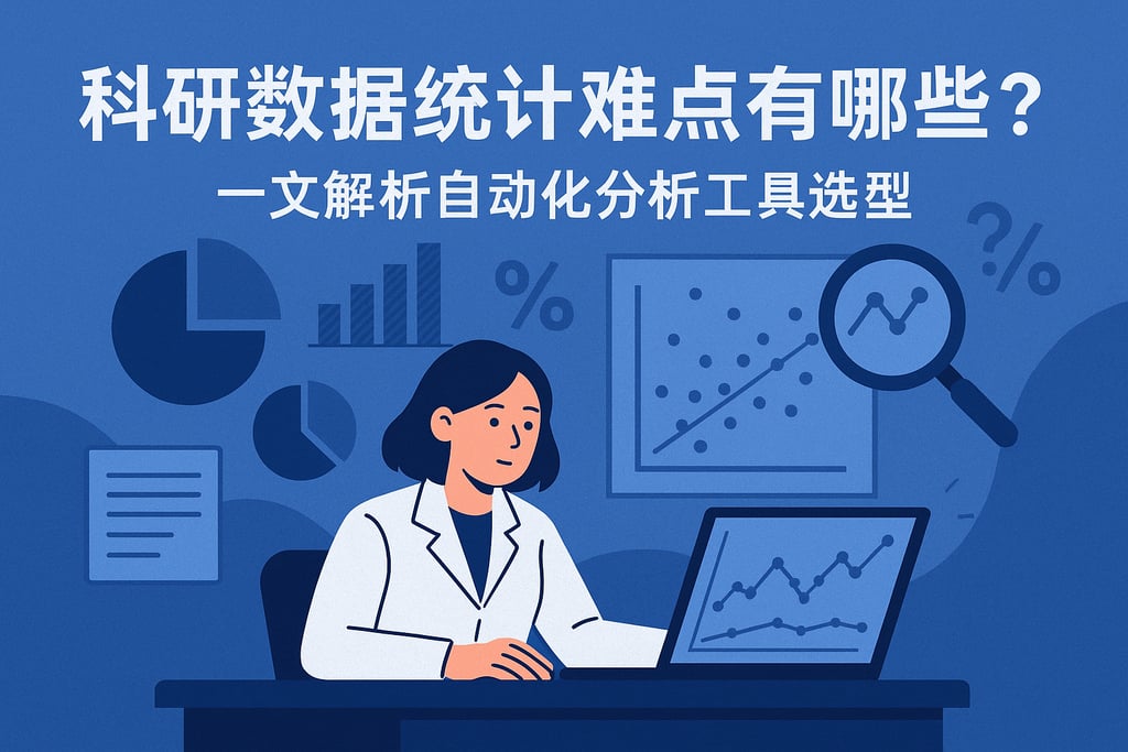 科研数据统计难点有哪些？一文解析自动化分析工具选型