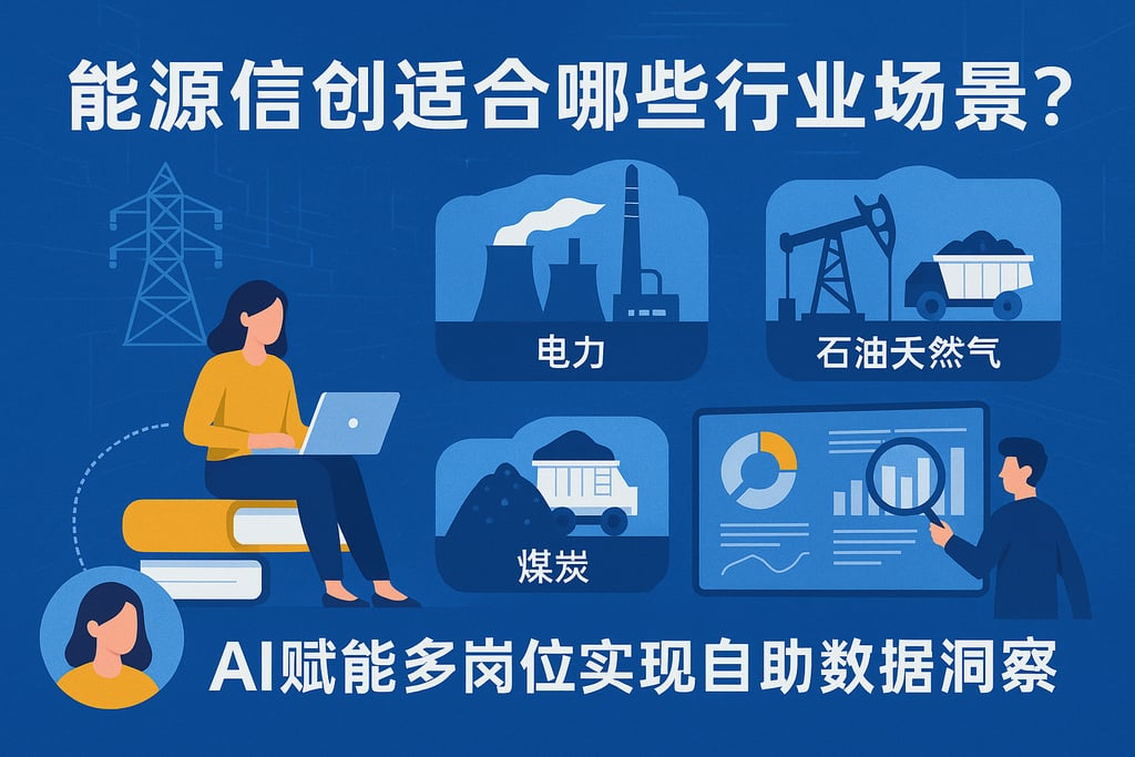 能源信创适合哪些行业场景？AI赋能多岗位实现自助数据洞察