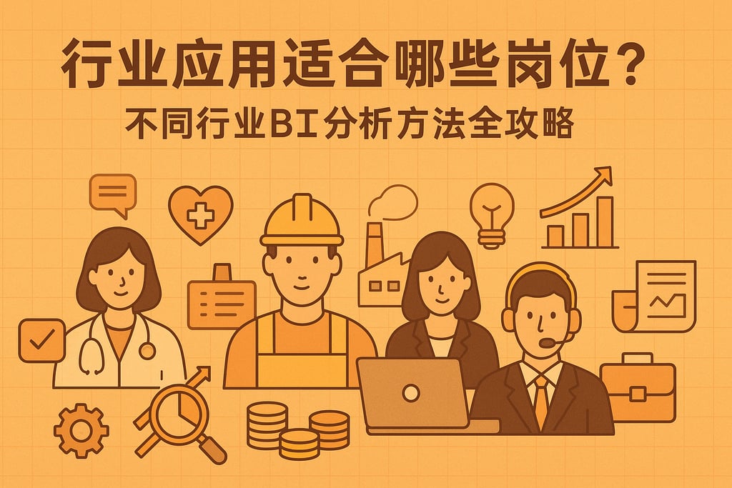 行业应用适合哪些岗位？不同行业BI分析方法全攻略