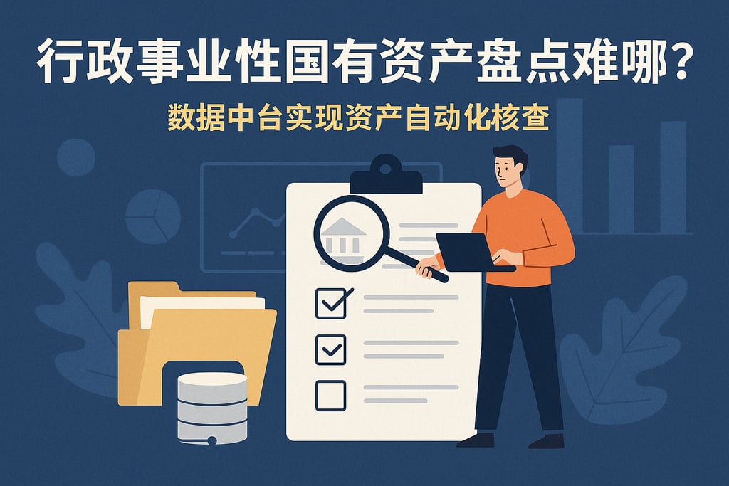 行政事业性国有资产盘点难在哪？数据中台实现资产自动化核查
