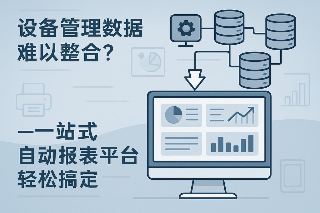 设备管理数据难以整合？一站式自动报表平台轻松搞定