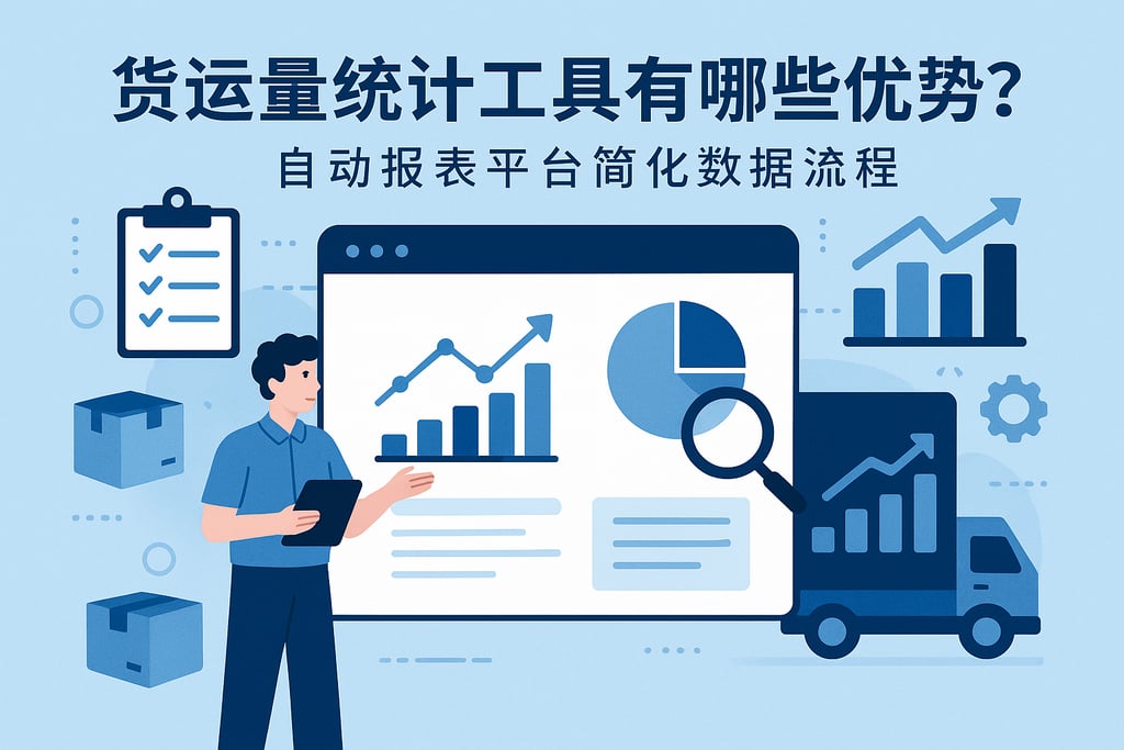 货运量统计工具有哪些优势？自动报表平台简化数据流程