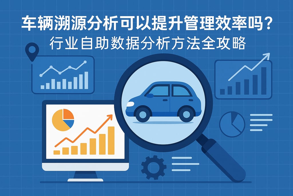 车辆溯源分析可以提升管理效率吗？行业自助数据分析方法全攻略