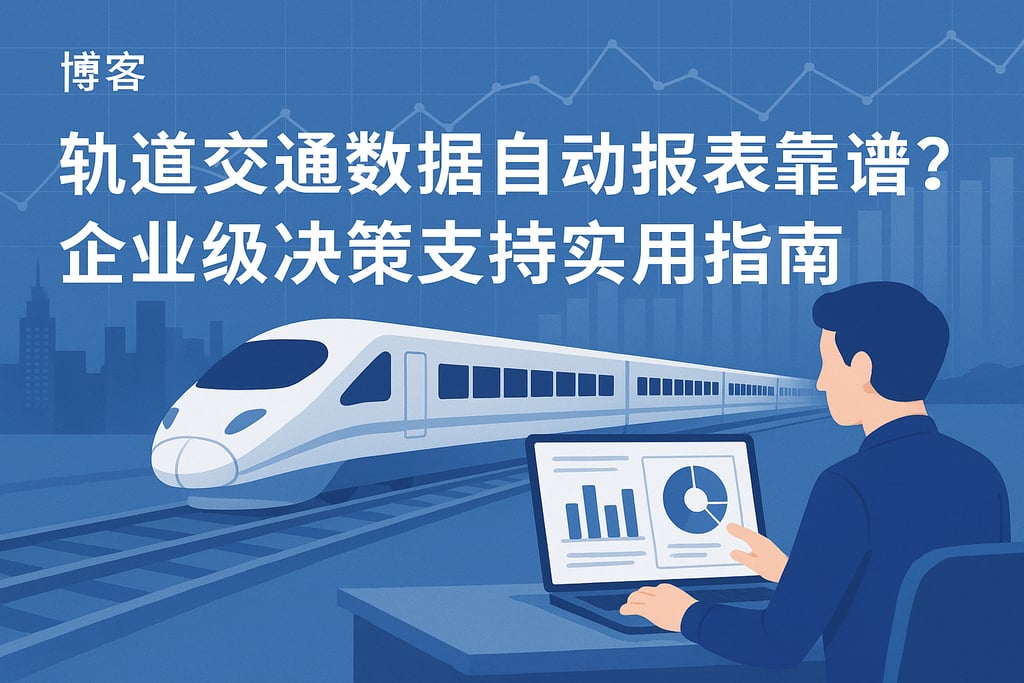 轨道交通数据自动报表靠谱吗？企业级决策支持实用指南
