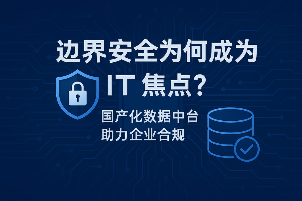 边界安全为何成为IT焦点？国产化数据中台助力企业合规